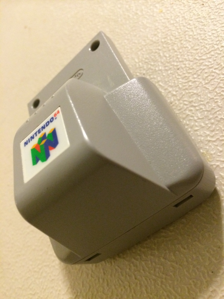 Seen above is the official Rumble Pak from Nintendo 64.